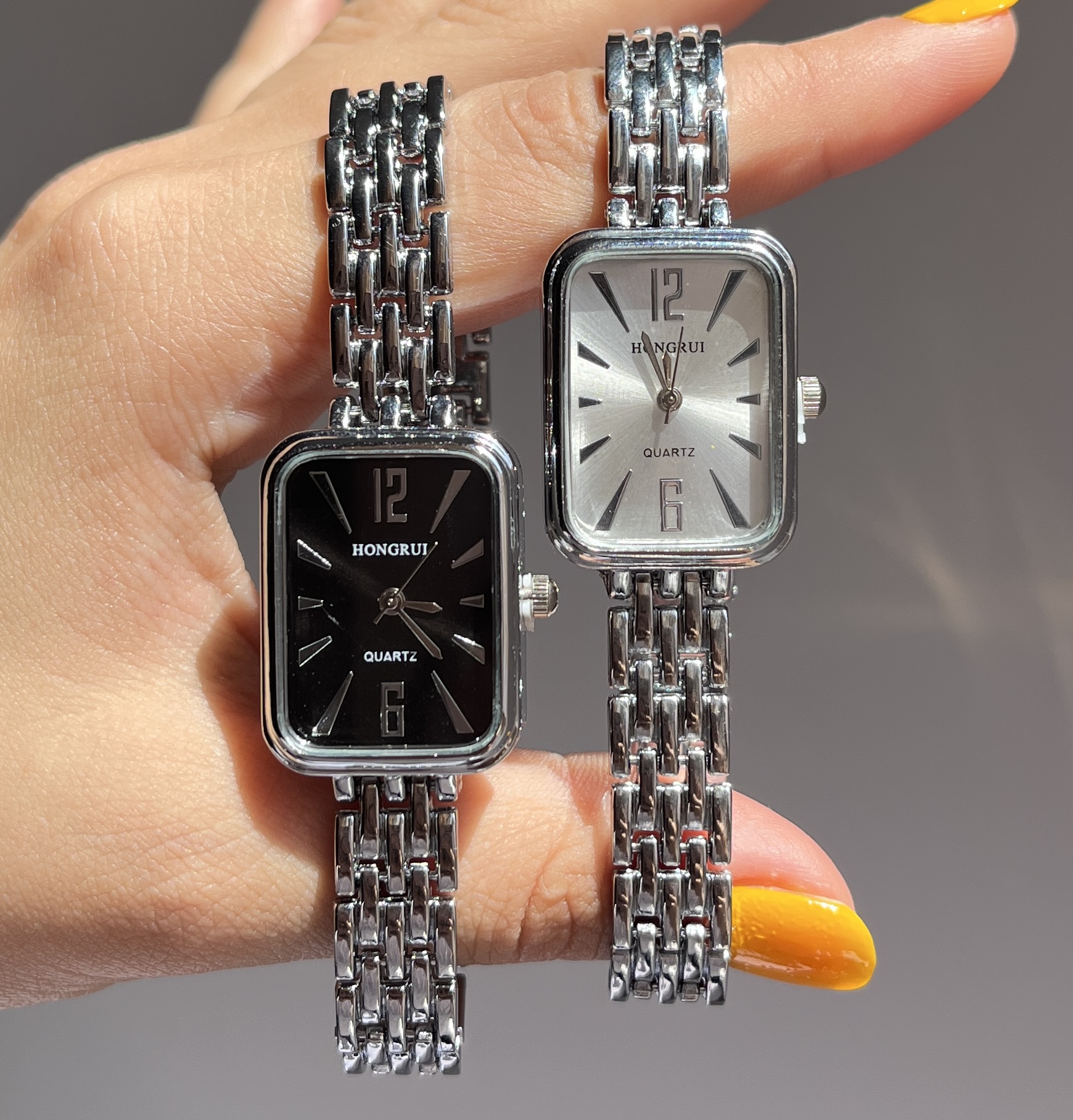 ساعت مستطیلی سیلور